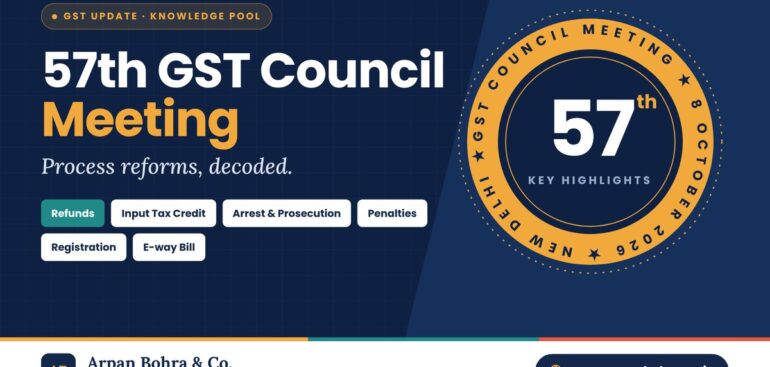 57th GST Council meeting highlights thumbnail – Arpan Bohra & Co., Chartered Accountants
